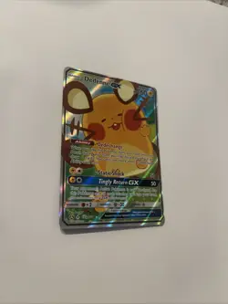 Pokemon TCG Dedenne GX Alternate Art Promo Holo Card 195a/214 NM - Image 3