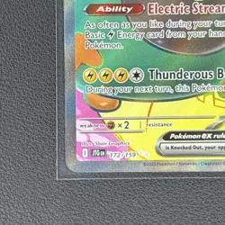 Pokemon Card Iono’s Ionos Bellibolt ex 172/159 Journey Together Full Art Holo NM - Image 5