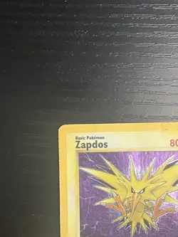Pokemon TCG Zapdos 15/62 Fossil Set Vintage Holo Rare Card WOTC 1999 MP - Image 3