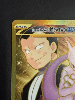 Pokemon Mewtwo EX TCG Hyper Rare Card Team Rockets 240/182 Destined Rivals - Image 2