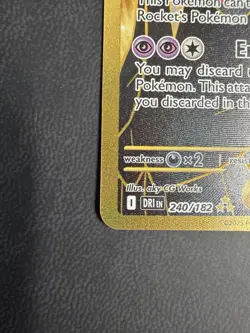 Pokemon Mewtwo EX TCG Hyper Rare Card Team Rockets 240/182 Destined Rivals - Image 4