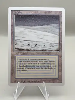 MTG Tundra Revised Edition Dual Land Rare White Blue Reserve List Jesper Myrfors - Image 3