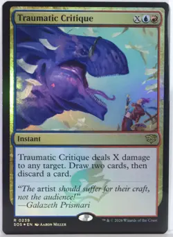 Traumatic Critique [New, Near Mint] *Foil* {Secrets of Strixhaven} - Image 1