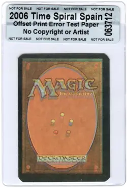 MTG Spanish 2006 8th Edition Grizzly Bear #256 Test Print ERROR MAGIC 12% Offset - Image 1