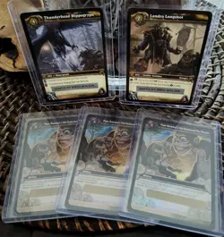 World of Warcraft TCG Loot Card - Landro Longshot & Thunderhead Hippogryph New + - Image 1