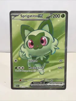 Pokemon TCG Sprigatito EX Full Art 251/217 Ascended Heroes Ultra Rare NM - Image 1