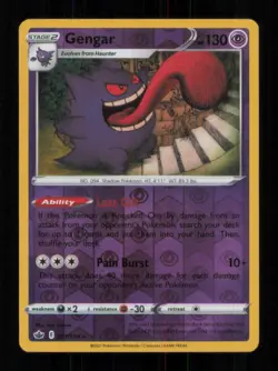 REVERSE HOLO GENGAR RARE HOLO 057/198 NM POKEMON - Image 1