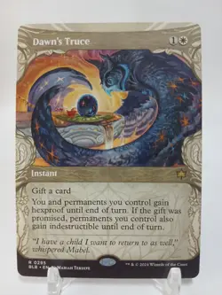 Dawn's Truce MTG Showcase Bloomburrow Card Regular M/Nm Condition - Image 1