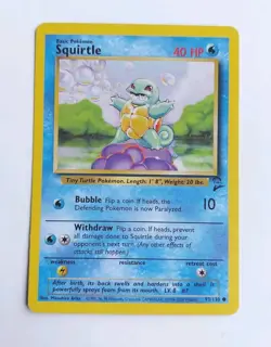Pokemon Squirtle 93/130 Base Set 2 Lightly Played BP - Image 1