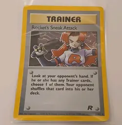 NM+ Rocket's Sneak Attack 16/82 Team Rocket Pokemon Card Holo Rare - Near Mint - Image 1