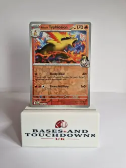 POKEMON TGC - DESTINED RIVALS ETHANS TYPHLOSION #034/182 REVERSE HOLO RARE NMT - Image 1