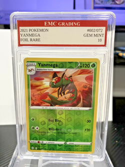 YANMEGA 2021 HOLO FOIL #002/072 RARE Pokemon Card GRADED 10 TCG CCG - Image 1