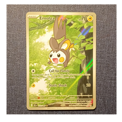 Pokemon Emolga 112/086 Sv: Black Bolt Illustration Rare Holo 70 HP Basic English - Image 1