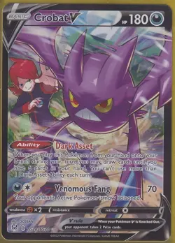 Crobat V TG20/TG30 Swsh11: Lost Origin Trainer Gallery Holo POKEMON CARD NM - Image 1