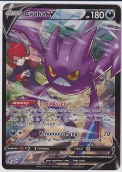 Crobat V TG20/TG30 Swsh11: Lost Origin Trainer Gallery Holo POKEMON CARD NM - Image 2