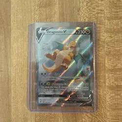 Pokemon Dragonite V Ultra Rare Alt Art Holo 192/203 SWSH07 Evolving Skies EN - Image 1