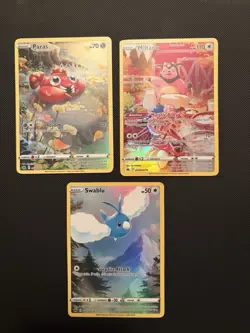 Pokemon Crown Zenith Galarian Gallery Lot Paras Swablu Miltank+Charmander promos - Image 1