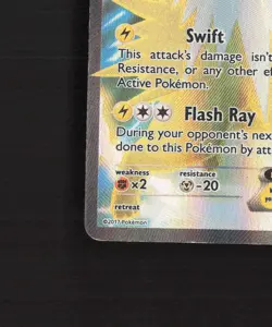 Jolteon EX 28a/83 Generations Full Art Ultra Rare Holo Pokemon Card DMG - Image 5