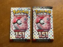 2 Sealed Pokemon TCG S&V Scarlet & Violet 151 Booster Packs - Image 1