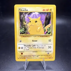 Pokemon TCG Pikachu Base Set 58/102 Regular Unlimited Common Near Mint NM -j - Image 1