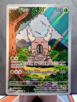Pokemon TCG# Pinsir #168/167 SV Twilight Masquerade Illustration Rare Full Art - Image 1