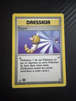 RAPPEL RARE - POKEMON 78/102 SET DE BASE EDITION 1 FR - Image 1