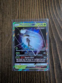 2017 Pokemon Sun & Moon Ultra Beast Pheromosa GX SM66 Promo. Very Rare. Nm+ - Image 1