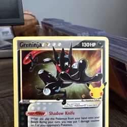 Pokemon Greninja Gold Star Celebrations Black Star Promo SWSH144 - Image 2