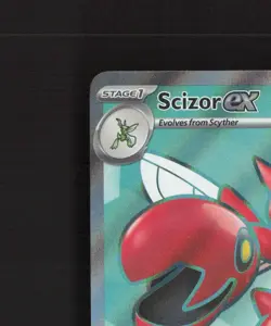 Scizor ex 195/162 Temporal Forces Full Art Ultra Rare Holo Pokemon Card NM - Image 3