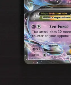 Mega M Alakazam EX 26/124 Fates Collide Ultra Rare Holo Pokemon Card MP - Image 5