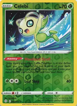Celebi 003/072 Shining Fates Pokemon Reverse Holo Lightly Played - Image 1