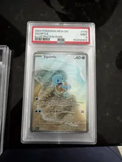 Squirtle 170/165 Illustration Rare 151 Pokemon English PSA 9 - Image 1