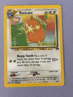 Raticate 6/18 Southern Islands Pokemon Heavily Played - Image 1