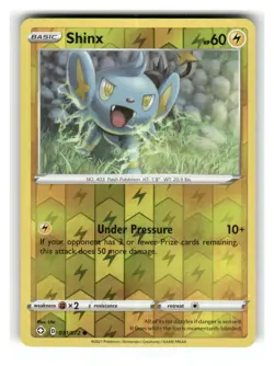 Shinx 031/072 Common Shining Fates Pokemon Reverse Holo Near Mint - Image 1