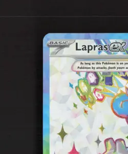 Lapras ex 158/142 Stellar Crown Full Art Ultra Rare Holo Pokemon Card NM - Image 3