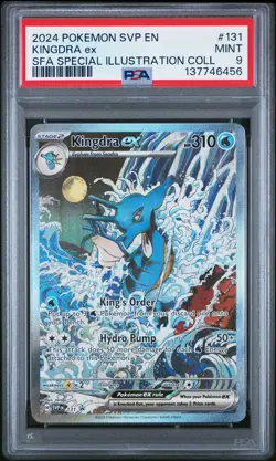 2024 POKEMON SVP EN-SV BLACK STAR PROMO #131 KINGDRA EX PSA 9 - Image 1