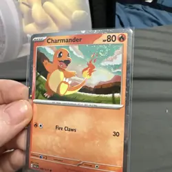 Charmander 020/217 Cosmos Holo ONE COSMOS SWIRL! Ascended Heroes Pokemon TCG NM - Image 2
