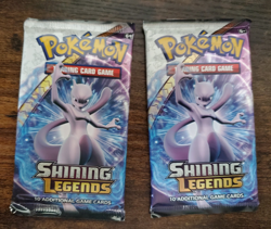 Pokemon TCG Shining Legends Booster Pack Mewtwo Artwork Lot of 2- Factory SEALED - Image 1