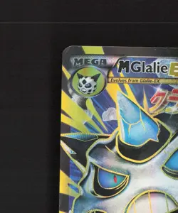 Mega M Glalie EX 156/162 Breakthrough Full Art Ultra Rare Holo Pokemon Card DMG - Image 3