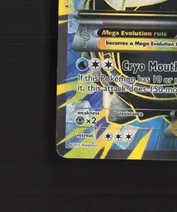 Mega M Glalie EX 156/162 Breakthrough Full Art Ultra Rare Holo Pokemon Card DMG - Image 5