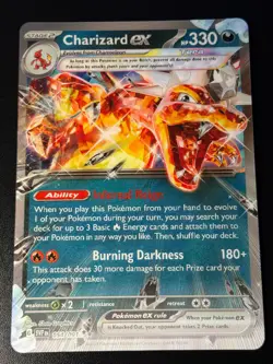 Charizard ex 196 Promo Lenticular Pokemon Oversized Jumbo - Image 1