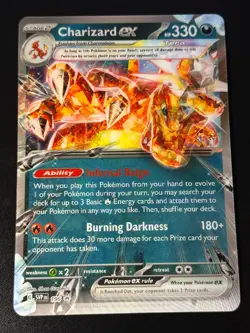 Charizard ex 196 Promo Lenticular Pokemon Oversized Jumbo - Image 1