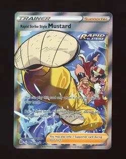 [NM] Full Art Rapid Strike Style Mustard Brilliant Stars TG27/TG30 Pokemon TCG - Image 1