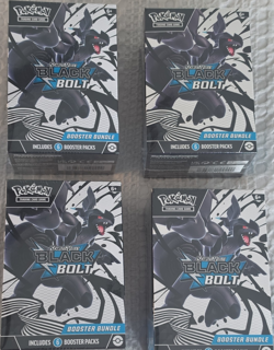 Pokemon TCG Scarlet & Violet Black Bolt Booster Bundle Box 4x - Image 1