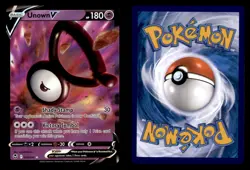 UNOWN V 065/195 HOLO V RARE SILVER TEMPEST POKEMON TCG NM - Image 3