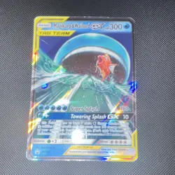 Pokemon TCG Magikarp & Wailord GX SM166 Promo Holo TAG TEAM 300 HP 180 Attack - Image 1