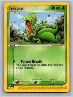 Treecko 75/109 Common Ruby & Sapphire Pokemon Near Mint - Image 1