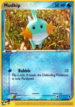 1x Mudkip - 59/109 - Common NM-Mint Pokemon EX - Ruby & Sapphire - Image 1