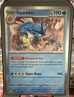 Pokemon Gyarados Sv: Scarlet & Violet 151 130/165 Rare Holo 190 HP Stage 1 Hype… - Image 1