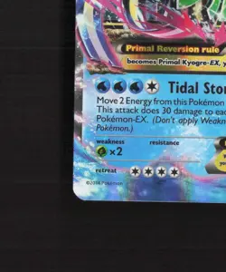 Primal Kyogre EX 55/160 Primal Clash Ultra Rare Holo Pokemon Card LP - Image 5